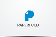 Paper Fold - Letter P Logo