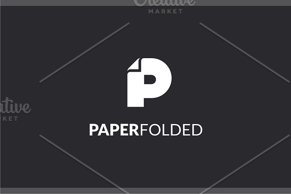 Paper Folded - Letter P Logo in Logo Templates - product preview 1