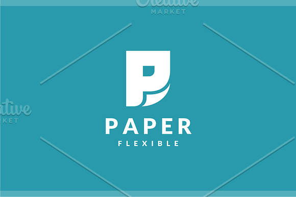 Paper Flexible - Letter P Logo in Logo Templates - product preview 1