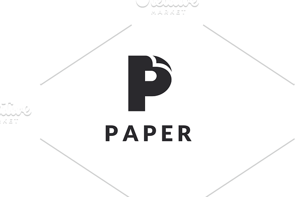 Paper - Letter P Logo in Logo Templates - product preview 2