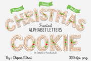 Christmas Cookie Alphabet Letters