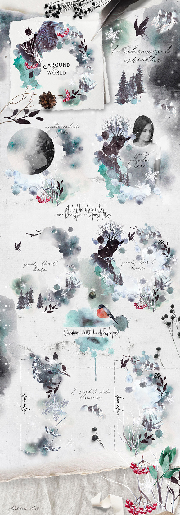 vol.2 "Winter fall" stationery in Objects - product preview 5