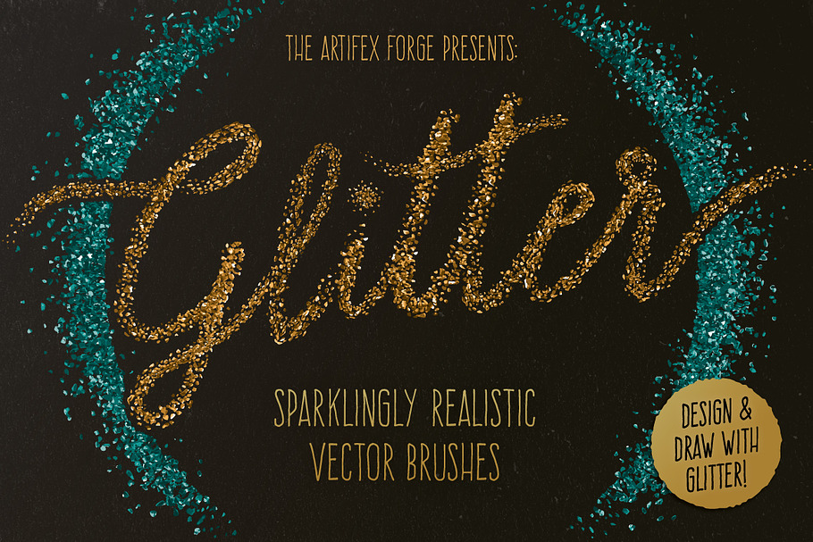 Glitter Brushes in Photoshop Brushes - product preview 8