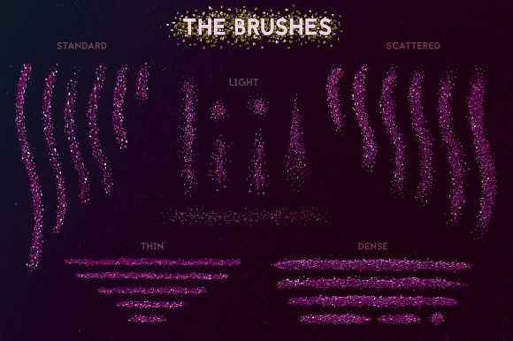 Glitter Brushes in Photoshop Brushes - product preview 6