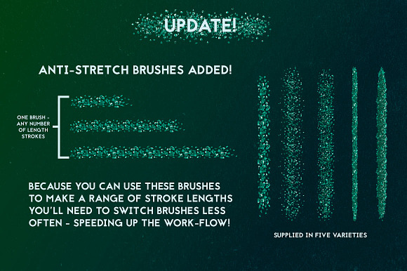 Glitter Brushes in Photoshop Brushes - product preview 7