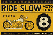 Ride Slow - Motorcycle Font Bundle