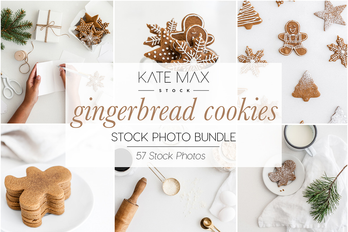 Gingerbread Cookies Stock Bundle in Product Mockups - product preview 8