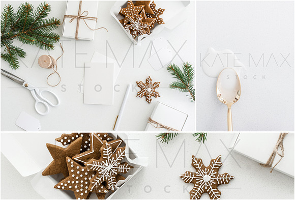 Gingerbread Cookies Stock Bundle in Product Mockups - product preview 2
