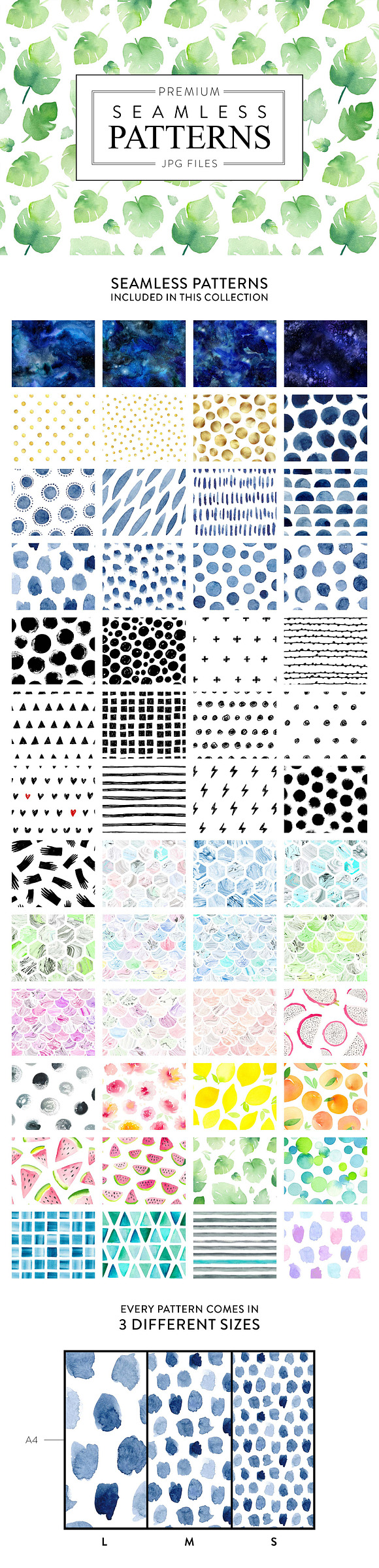 Seamless Patterns Collection in Patterns - product preview 20