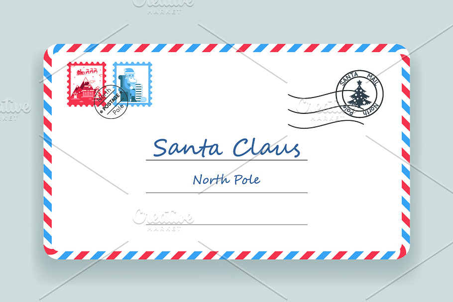 anta Claus Christmas Mailing in Illustrations - product preview 8