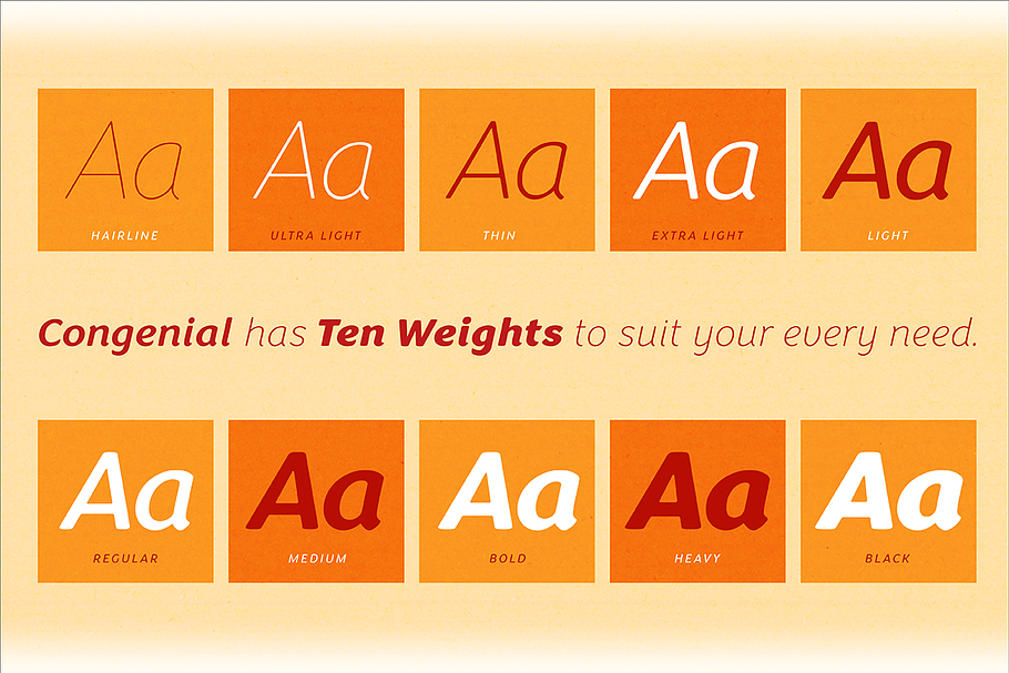 Congenial Italic Ultra Light in Sans-Serif Fonts - product preview 8