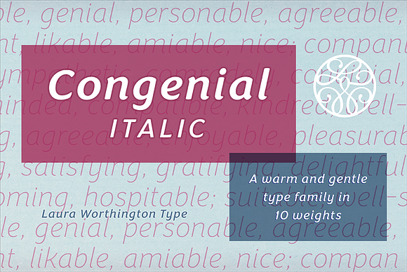 Congenial Italic Ultra Light in Sans-Serif Fonts - product preview 5