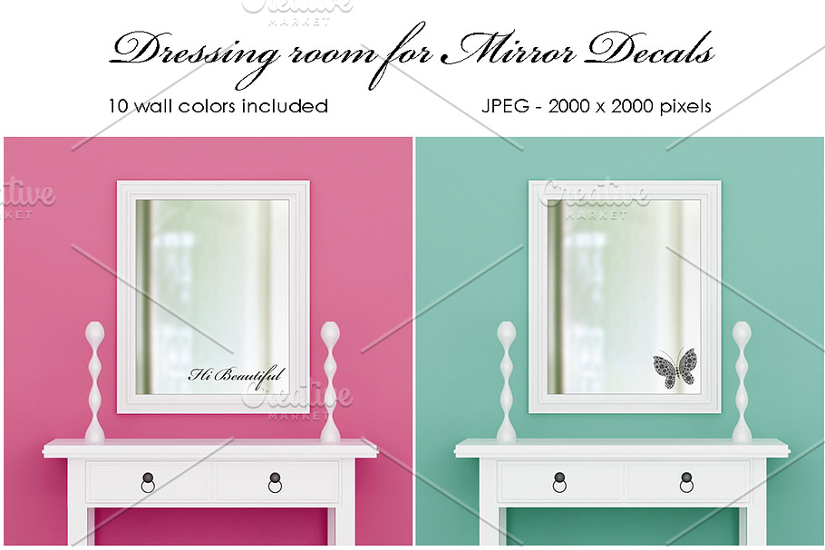 Dressing room for mirror decals in Graphics - product preview 8