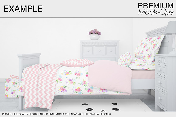 Kids Bedding Set in Product Mockups - product preview 5
