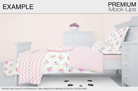 Kids Bedding Set in Product Mockups - product preview 7