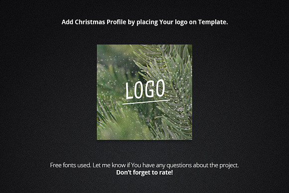 Christmas Facebook Cover + Profile  in Facebook Templates - product preview 3