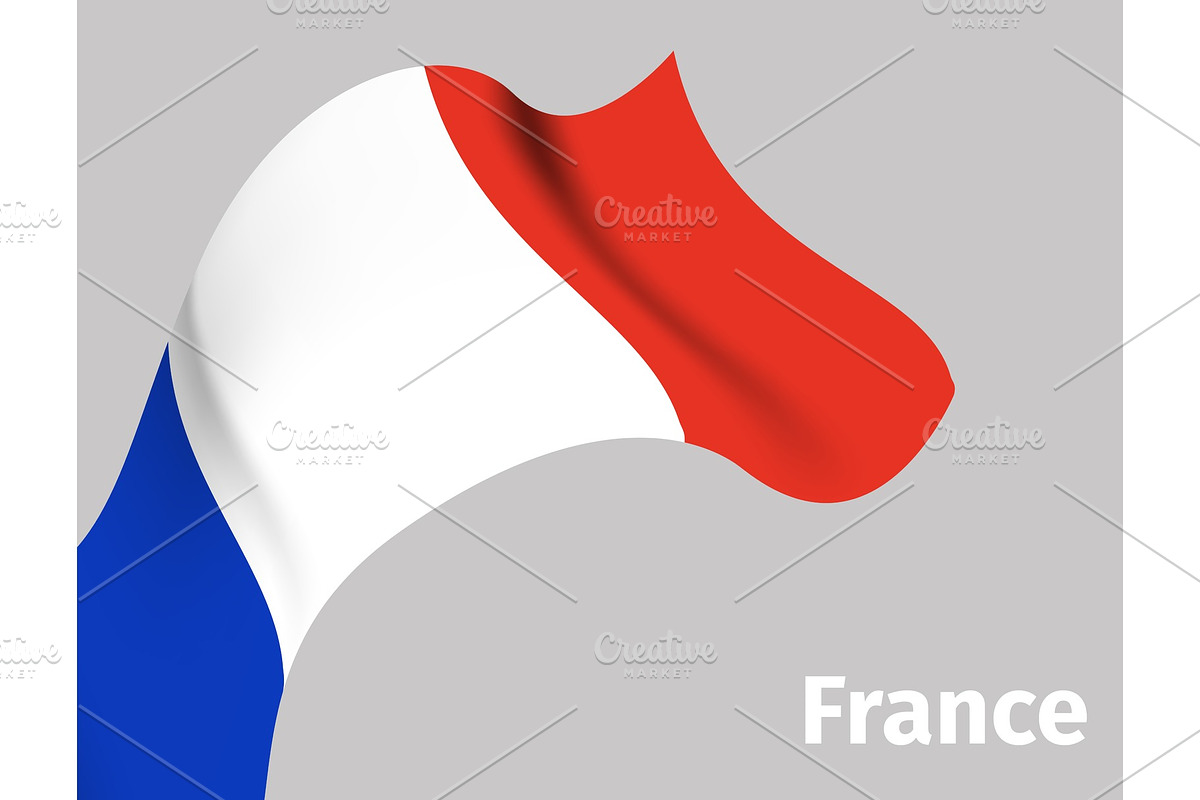Background with France wavy flag in Textures - product preview 8