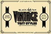 Black and Tan Vintage Styles Pack