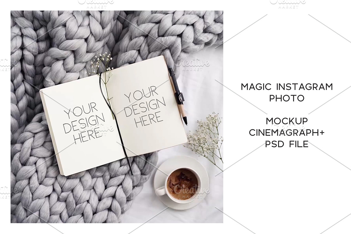 Animated Instagram photo. Mockup #10 in Instagram Templates - product preview 8