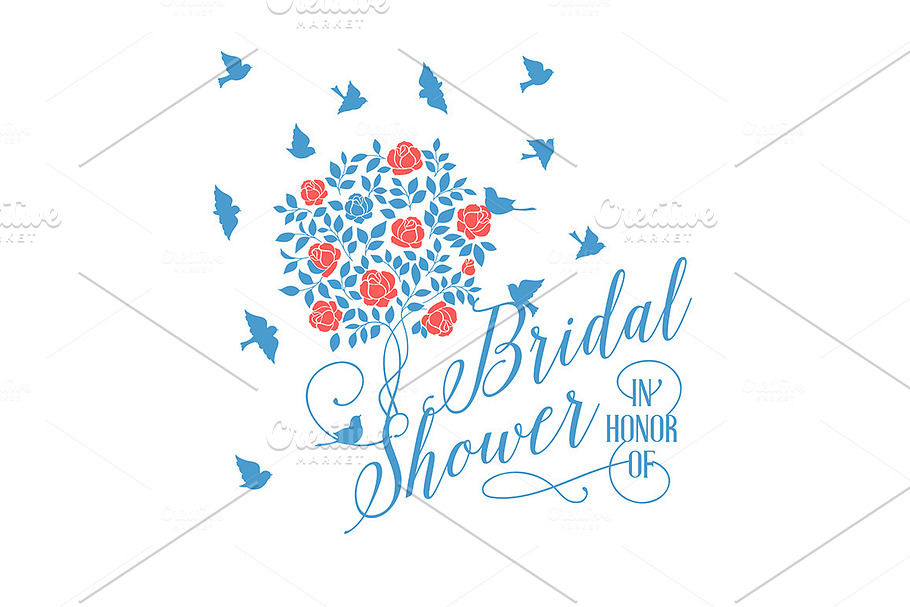 Bridal shower card. in Illustrations - product preview 8