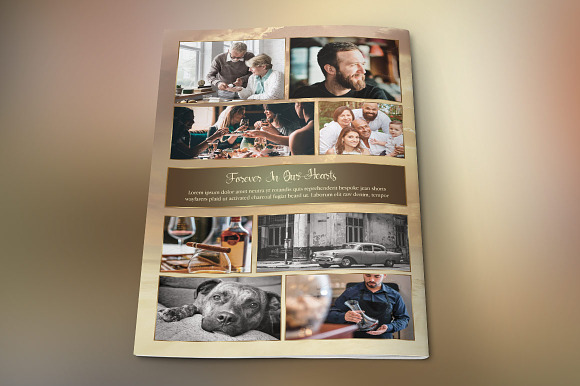 Forever Funeral Program Template in Templates - product preview 3
