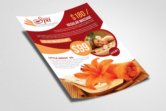 Luxury Spa Flyer Template in Flyer Templates - product preview 1
