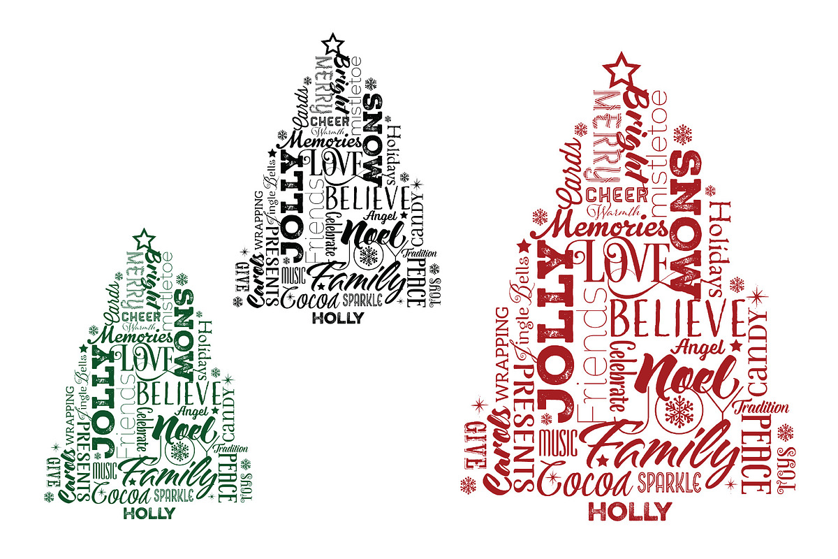 Typographic Christmas Tree in Illustrations - product preview 8