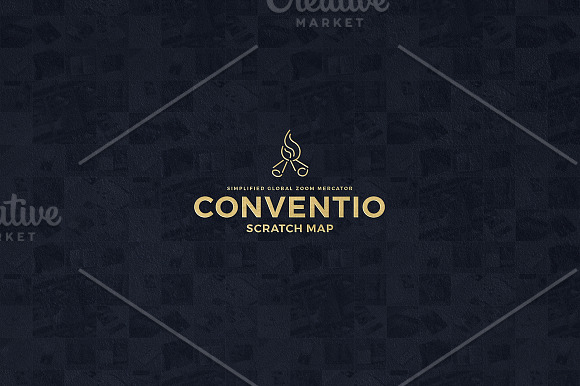Conventio Scratch Map in Stationery Templates - product preview 2