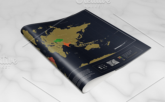 Conventio Scratch Map in Stationery Templates - product preview 3