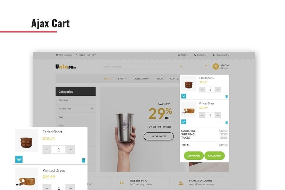 Leo Untara Responsive Prestashop in Bootstrap Themes - product preview 8
