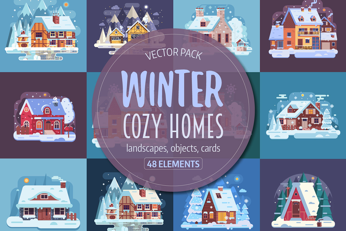 Winter Cozy House Collection in Illustrations - product preview 8