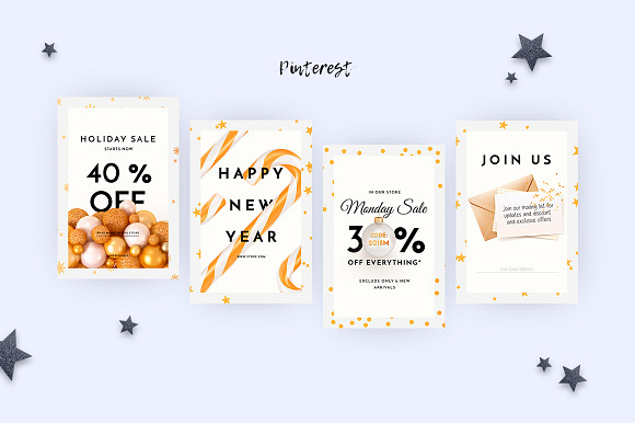 Holiday Social Media Pack vol.3 in Social Media Templates - product preview 2