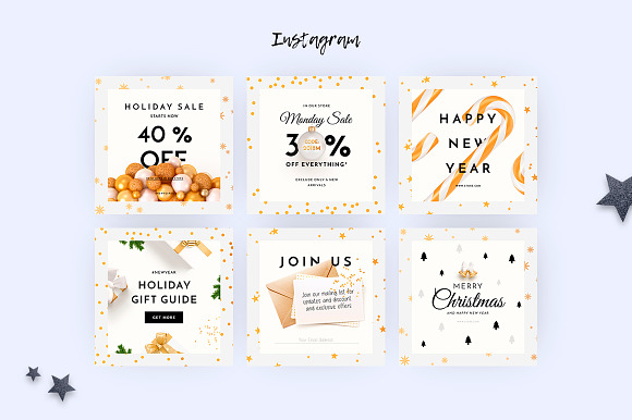 Holiday Social Media Pack vol.3 in Social Media Templates - product preview 3
