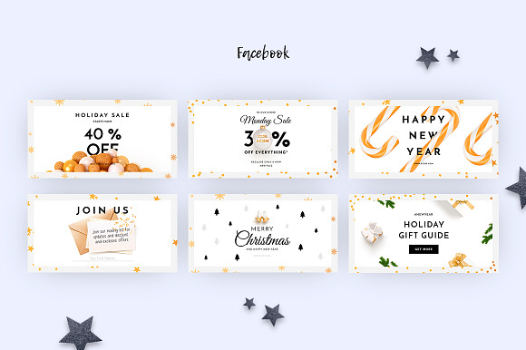 Holiday Social Media Pack vol.3 in Social Media Templates - product preview 4