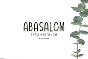 Abasalom | A Handwritten Font