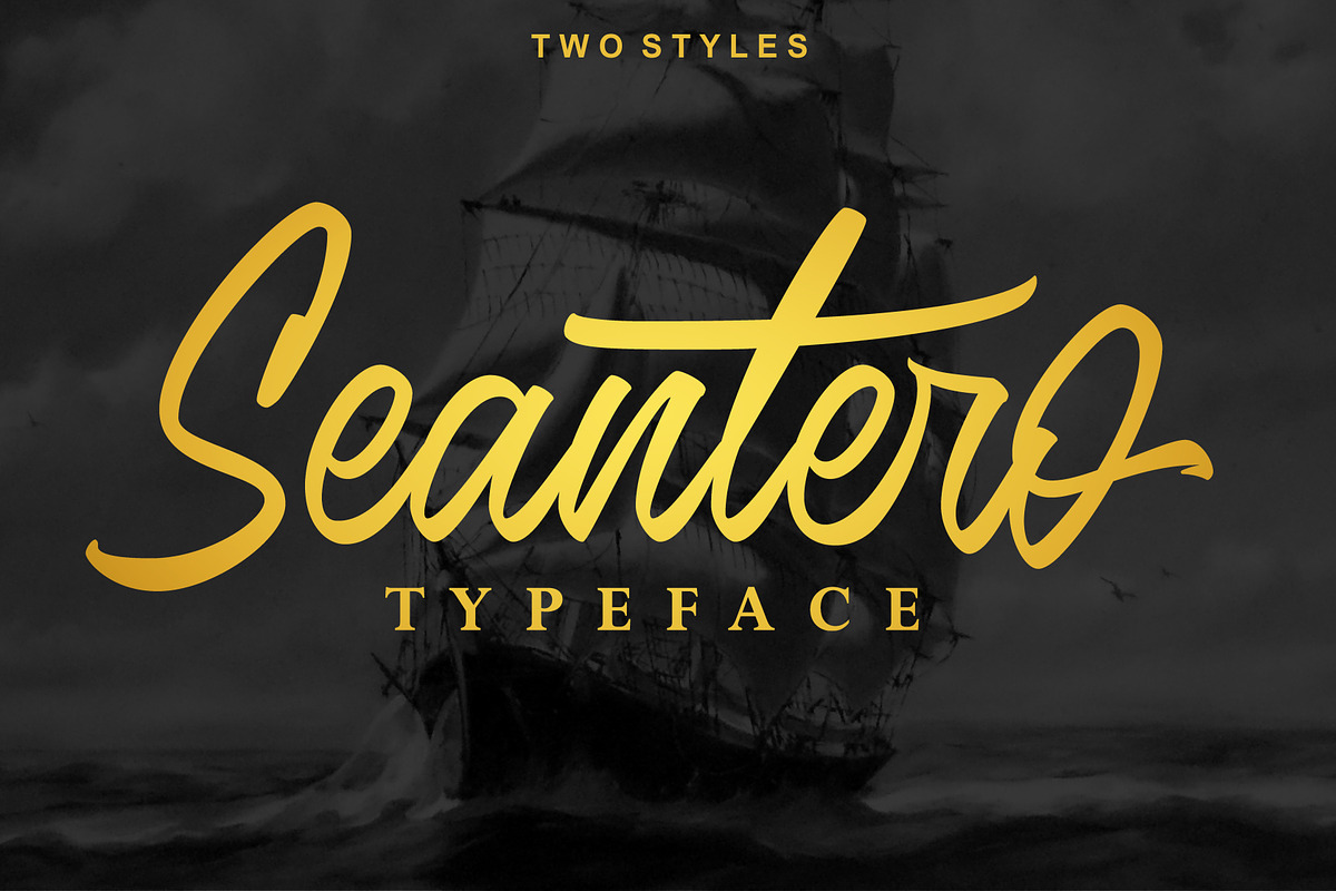 Seantero in Script Fonts - product preview 8