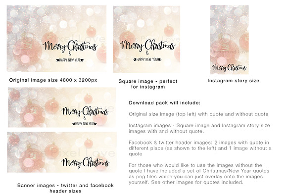 Christmas social media bundle in Social Media Templates - product preview 4
