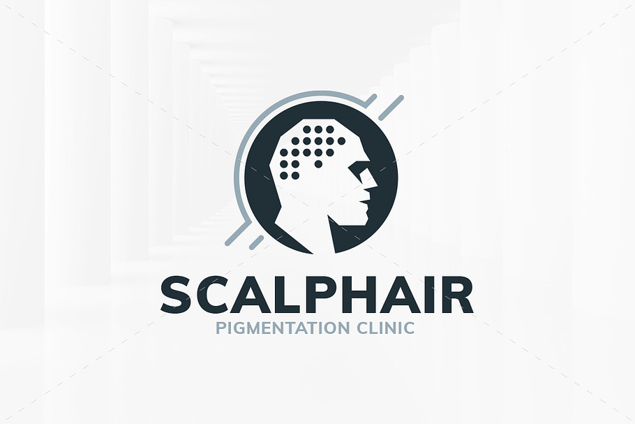 Scalp Hair Logo Template