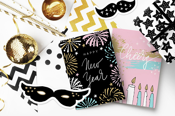 Scandinavian New Year party set in Illustrations - product preview 6