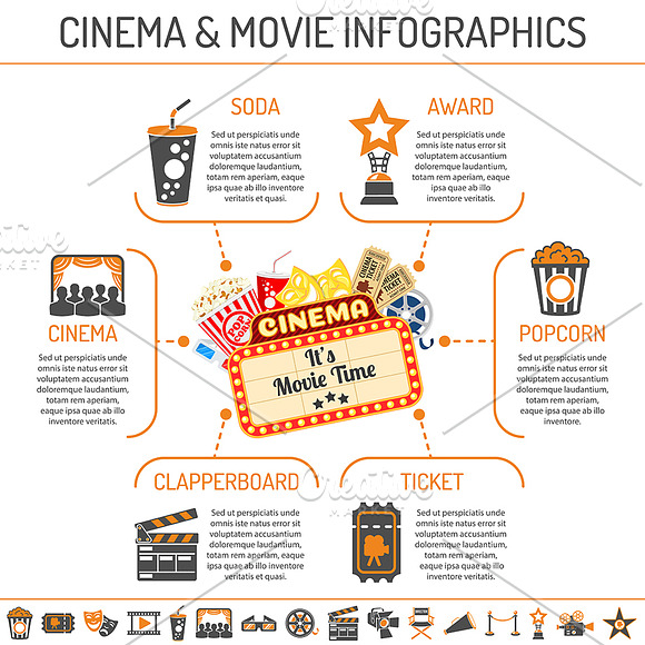 Cinema and Movie Themes in Illustrations - product preview 3