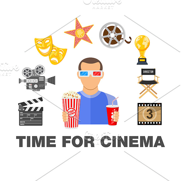Cinema and Movie Themes in Illustrations - product preview 4