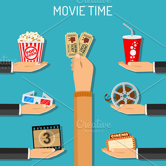 Cinema and Movie Themes in Illustrations - product preview 5