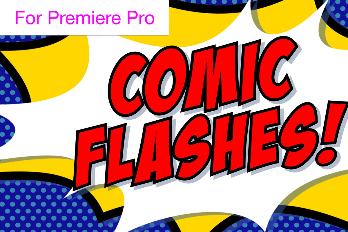 Comic Book Flashes - Mogrt Template in Templates - product preview 8