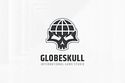 Globe Skull Logo Template