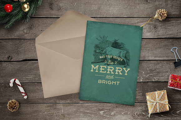 Vintage Christmas Logo Badges in Logo Templates - product preview 5