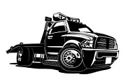 Cartoon tow truck