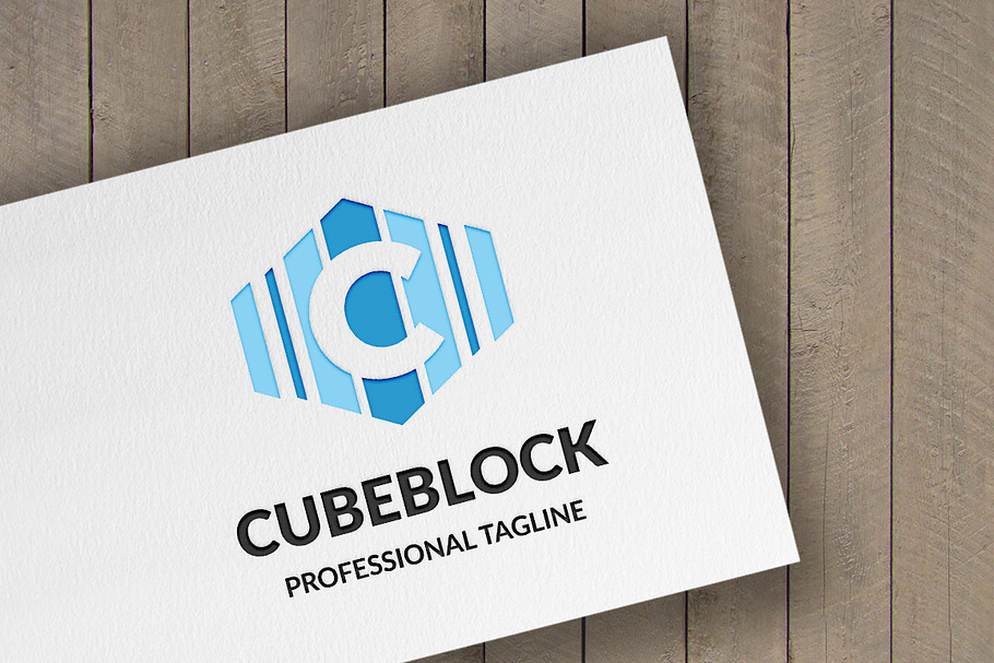 Cube Block (Letter C) Logo in Logo Templates - product preview 8
