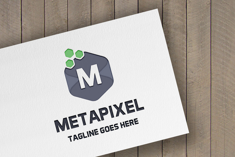 MetaPixel Letter M Logo in Logo Templates - product preview 8