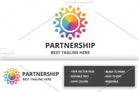 Partnership Logo in Logo Templates - product preview 2