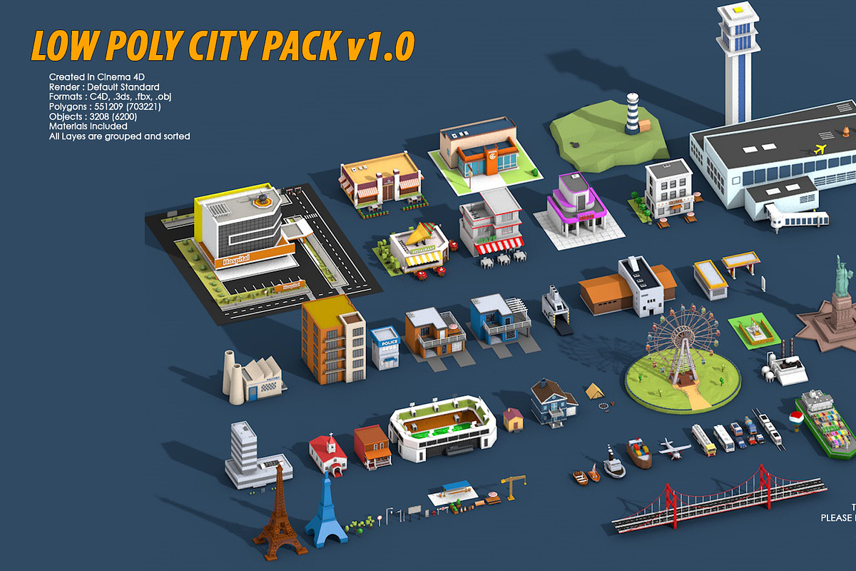 Low Poly City Pack 1 Creative Daddy